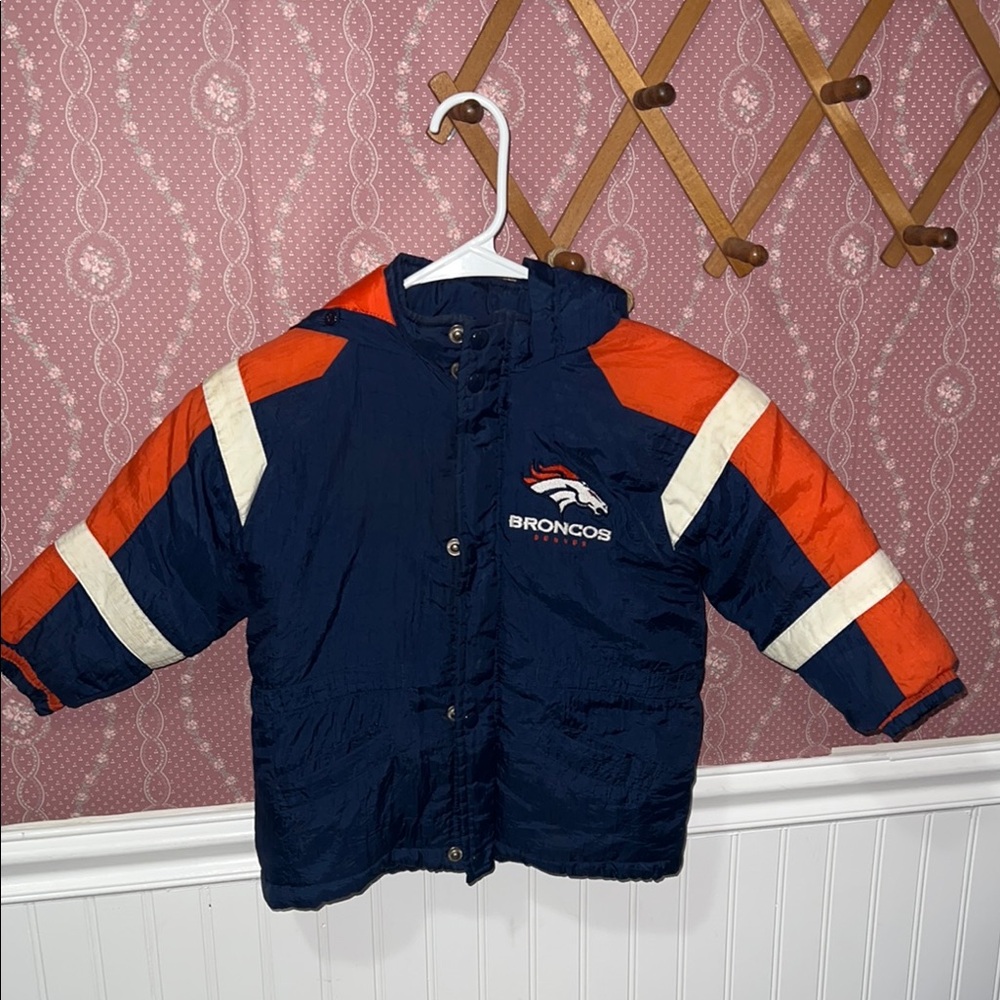 Vintage Denver Broncos Kids Puffer Jacket